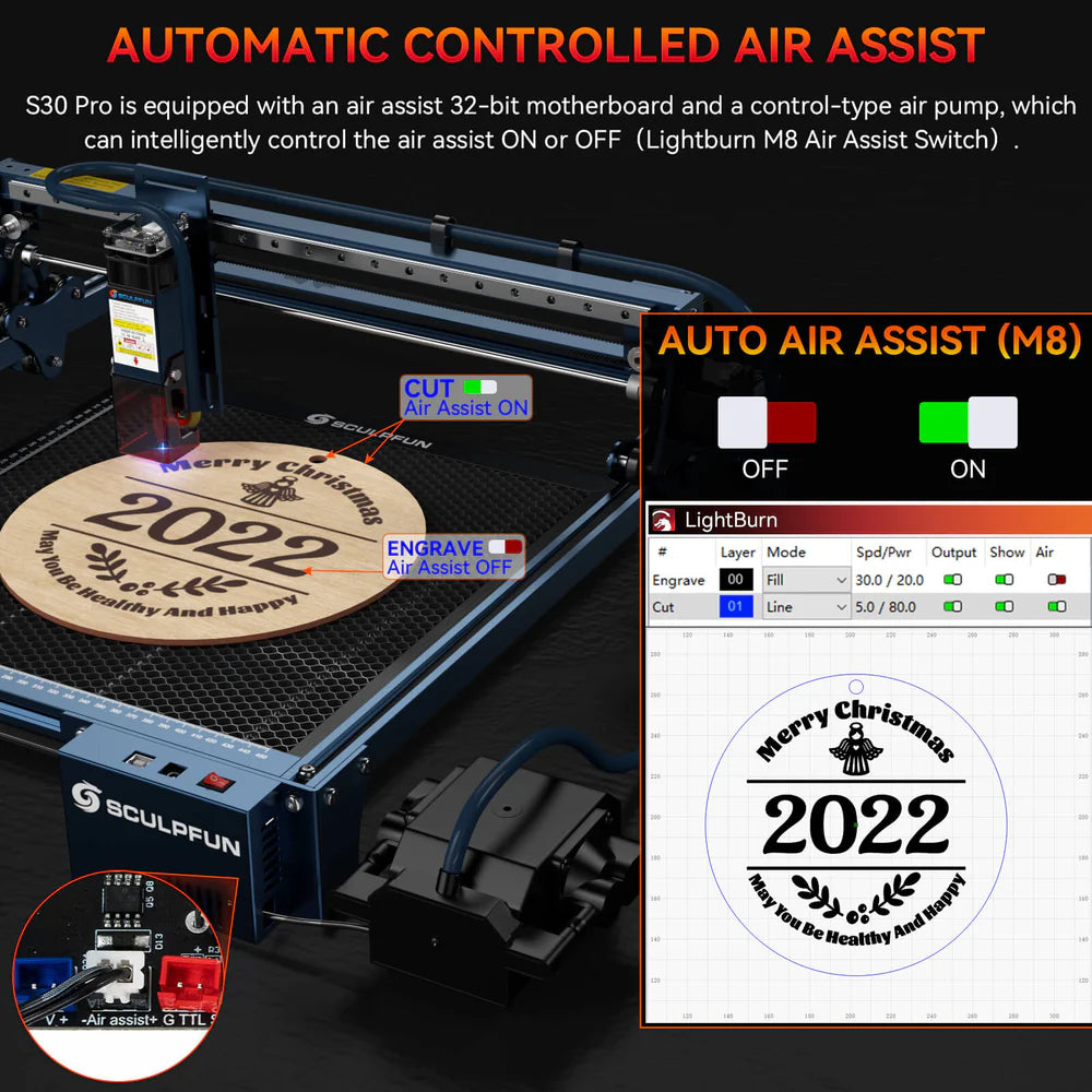 SCULPFUN S30: 5W Laser Engraving Machine