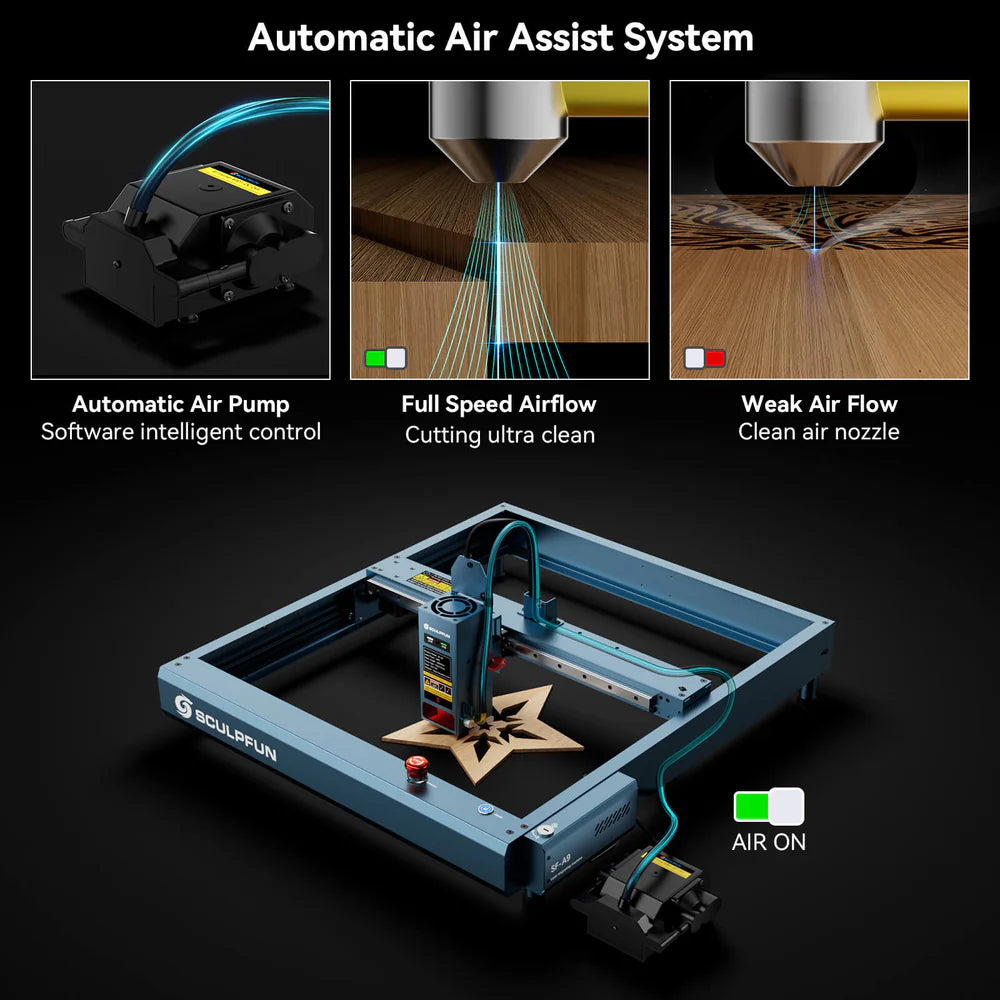 Sculpfun SF-A9 - 40W Laser Engraver And Cutting Machine