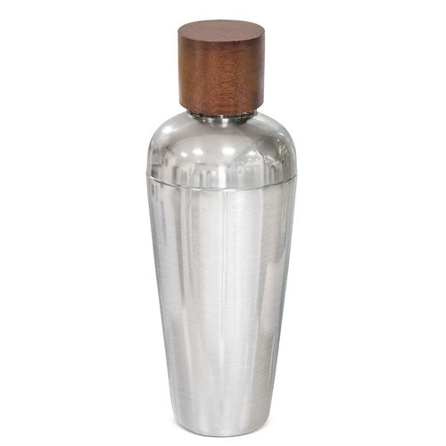 Coqueteleira Premium em Aço e Madeira 800 ml