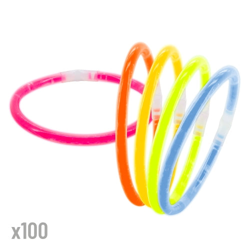 Pulseiras Luminosas Neón (Pack 100)