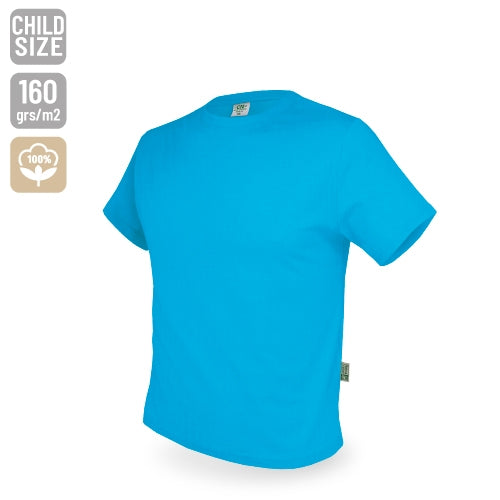 T-Shirt Algodão 160g Azul Criança 2-3