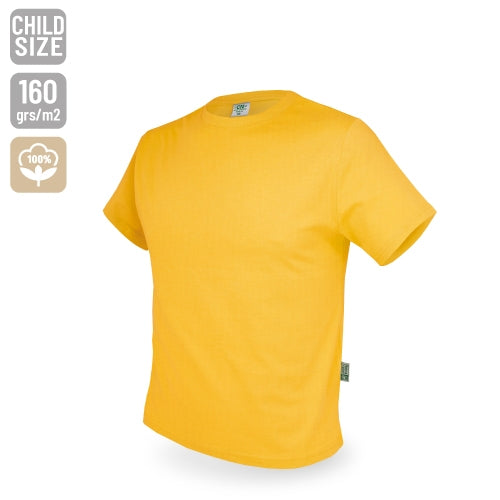 T-Shirt Criança Algodão 160g Amarela