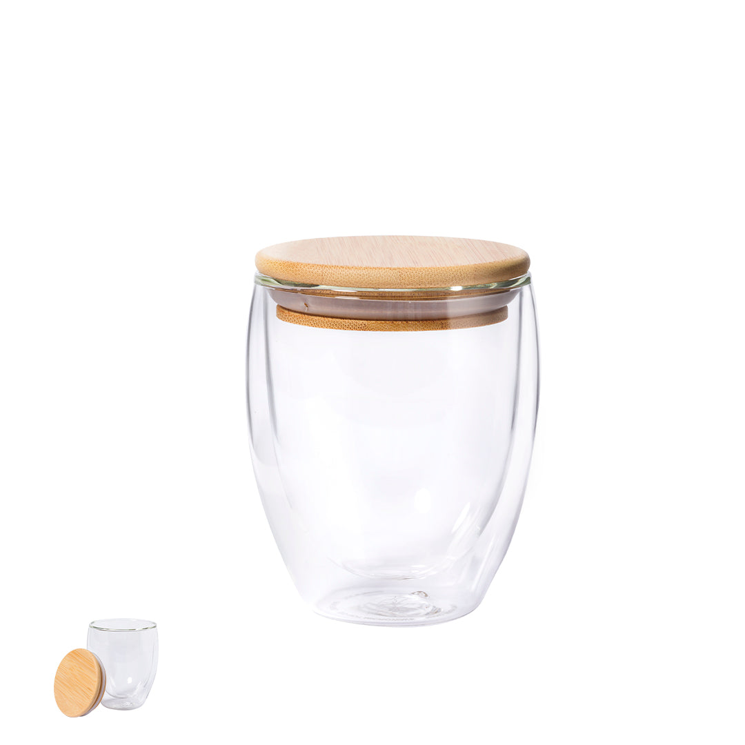Vaso Térmico Nature 250ml em Vidro Borosilicato