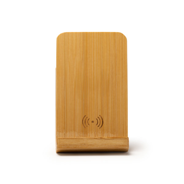 Carregador Sem Fios em Bambu Natural