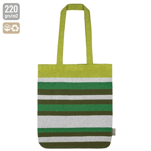 Bolsa de Algodão Reciclado com Riscas
