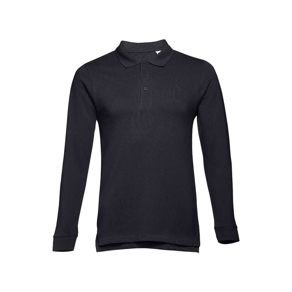 Polo Masculino THC BERN II Manga Comprida em Algodão Cardado