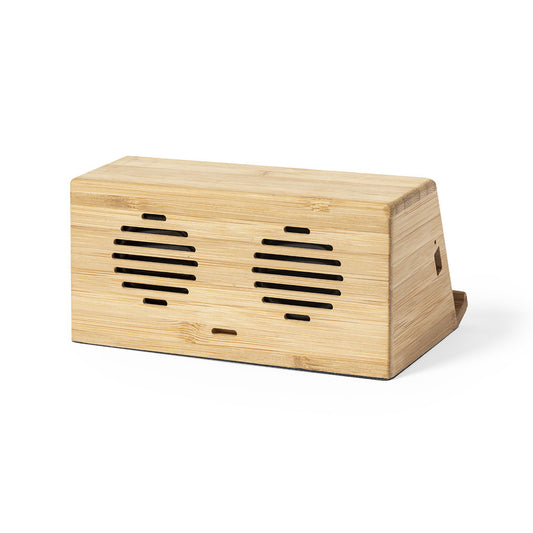 Altifalante com Carregador Sem Fios Zaphir em Bambu
