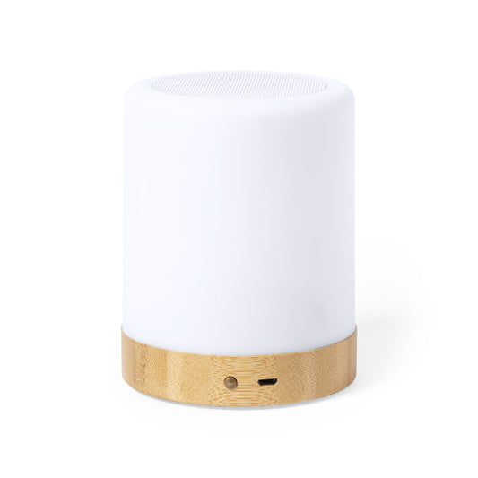 Altifalante Nalow em Bambu com Luz LED e Bluetooth