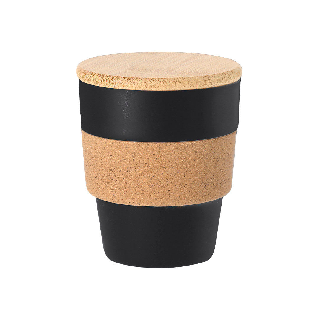 Vaso Fredy Nature 350ml com Tampa em Bambu