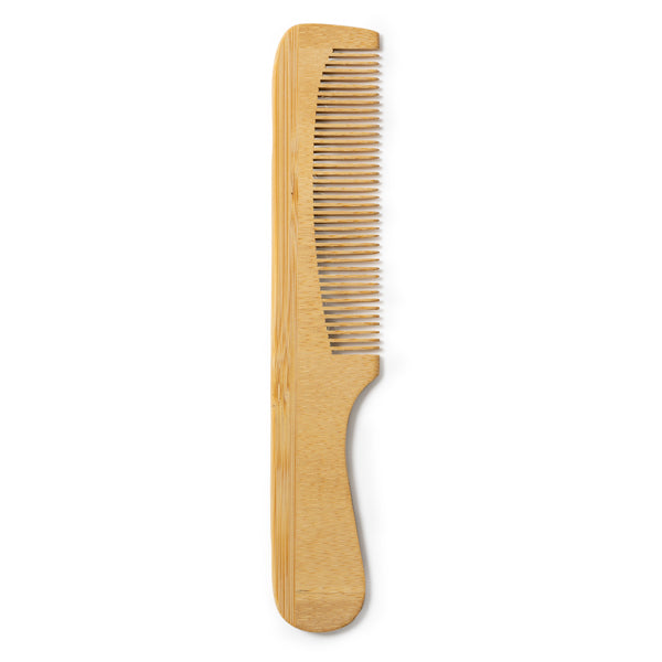 Pente em Bambu com Dentes Finos