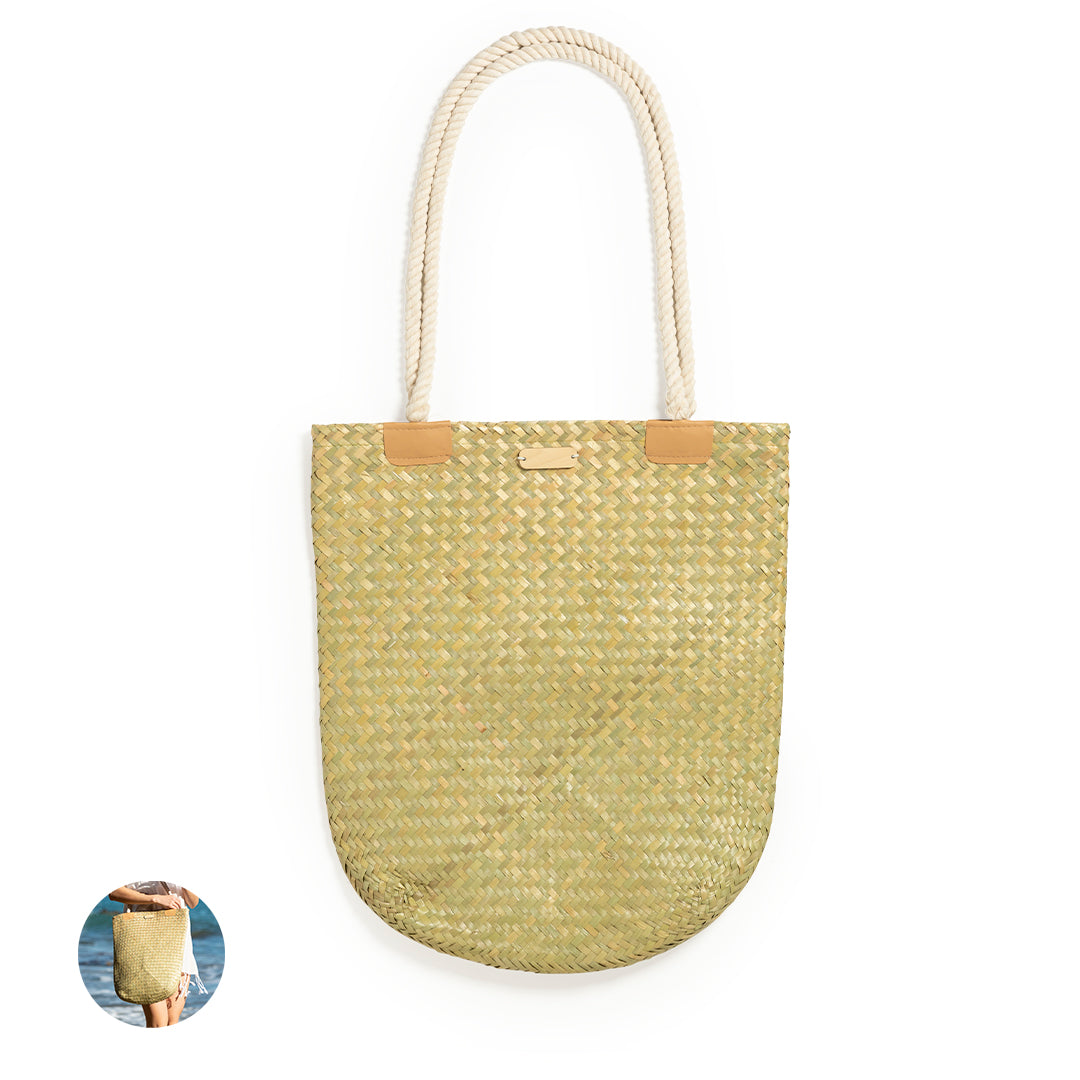 Bolsa Bedwey em Palha com Asas Longas e Personalizável