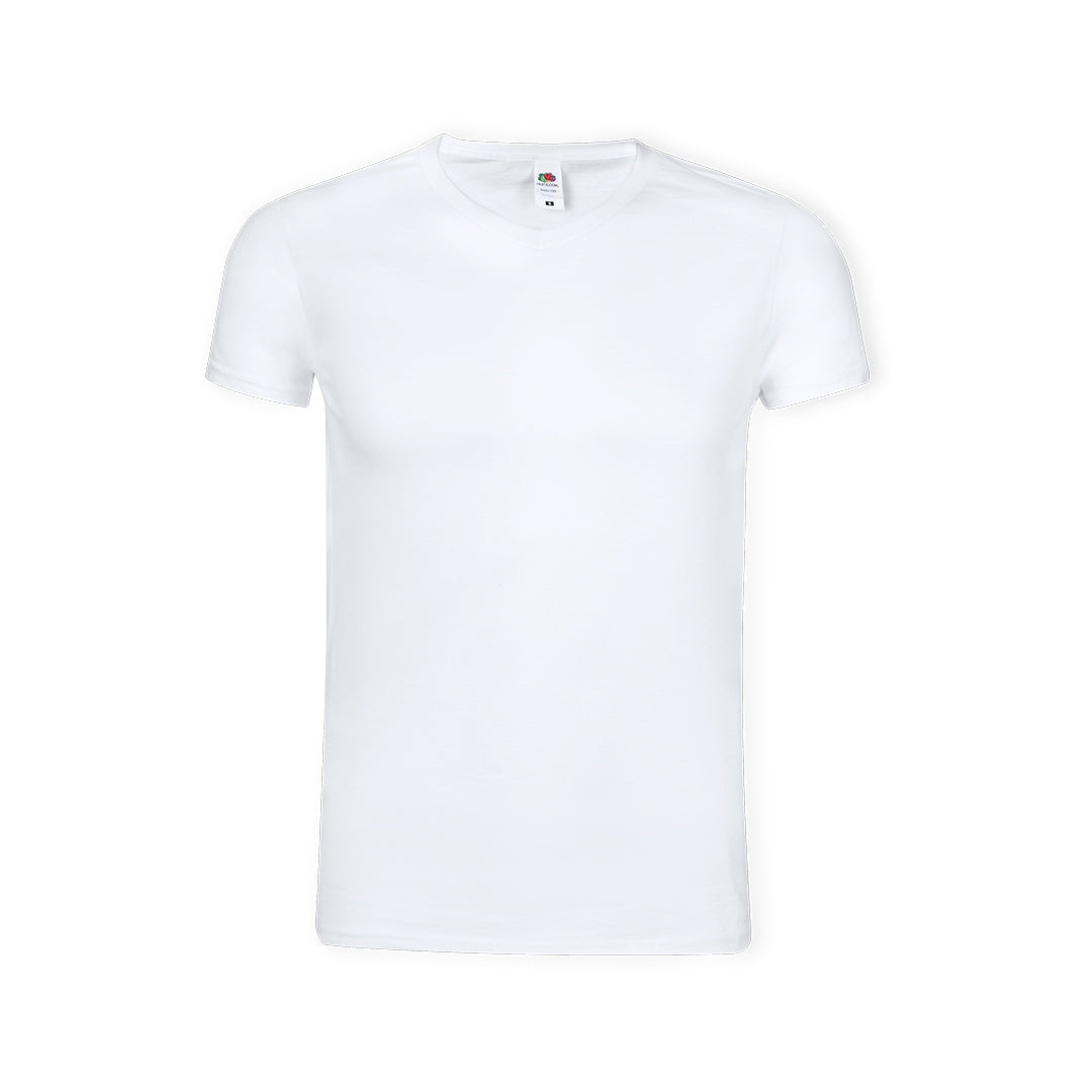 Camiseta Iconic V-Neck Branca em Algodão 100%