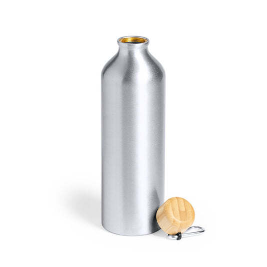 Bidão Nature em Alumínio 800ml com Tampa de Bambu