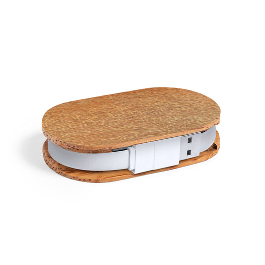 Hub USB Sustentável em Coco com 4 Portas