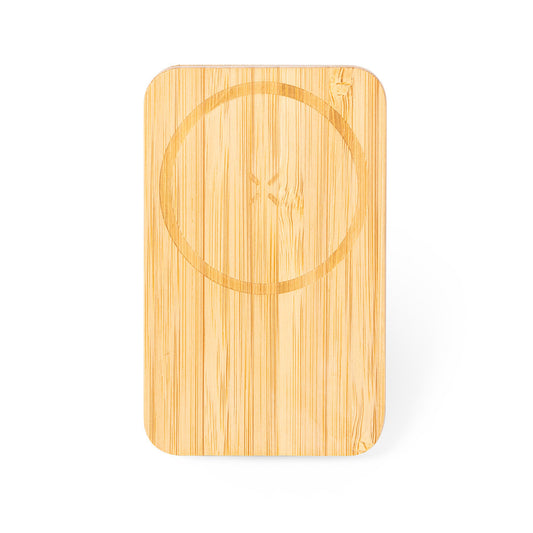 Suporte Carregador Wireless para Telemóvel em Bambu