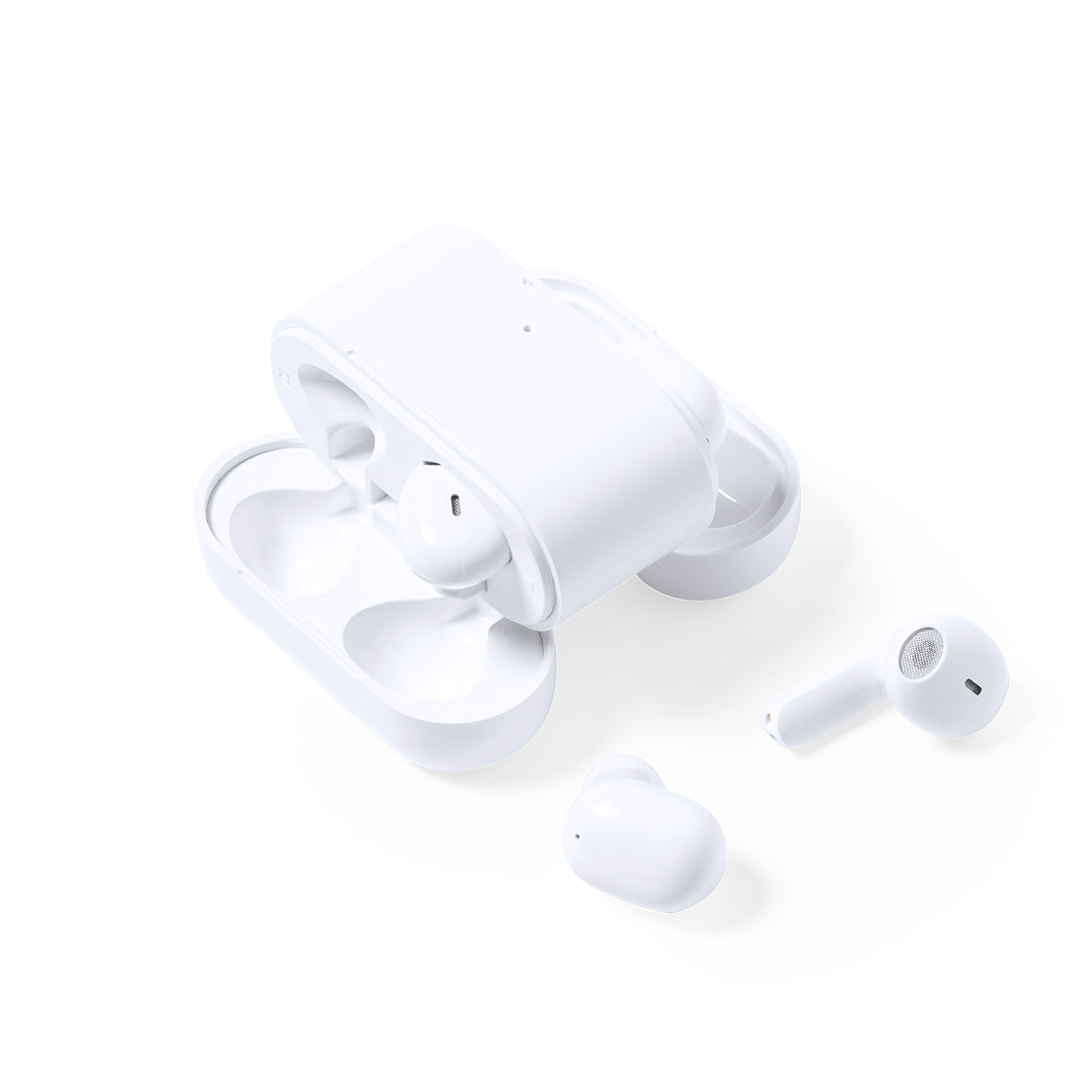 Auriculares Bluetooth Baksen com Estojo Elegante
