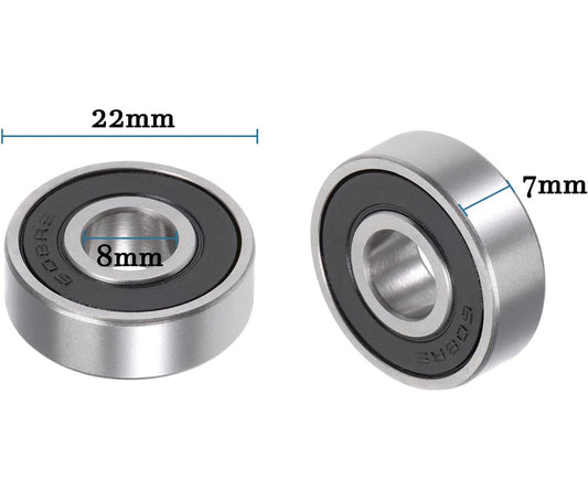 Rolamentos 8x22x7mm (2 peças)