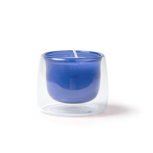 Vela Aromática em Vidro Transparente com Cera Amarela