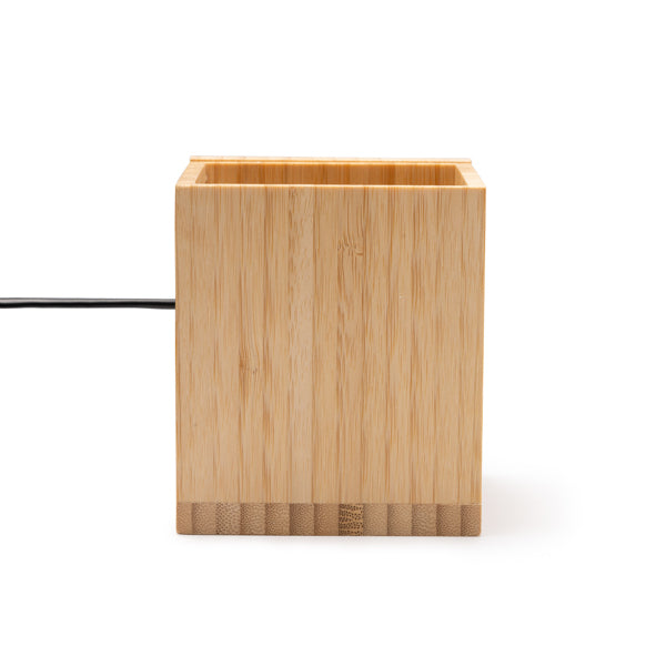 Porta-Lápis em Bambu com Design Minimalista