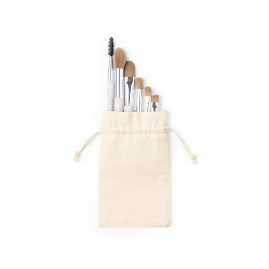 Conjunto de Pincéis de Maquilhagem Naturais 'Kurt' - 6 Peças