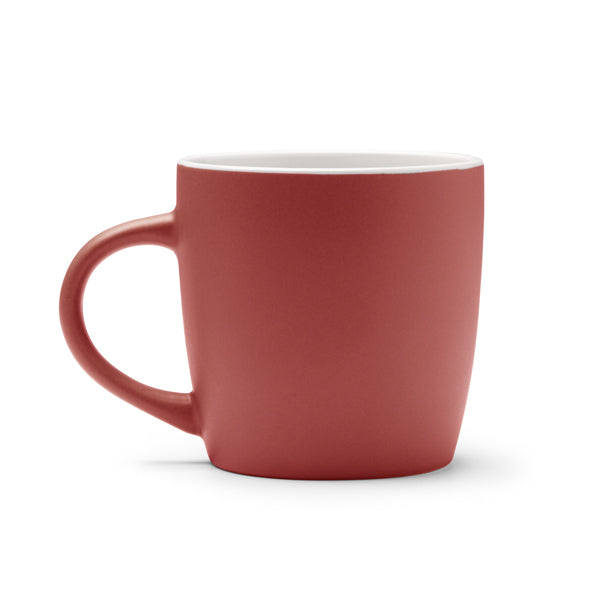 Caneca de Cerâmica Preta 300ml com Interior Colorido