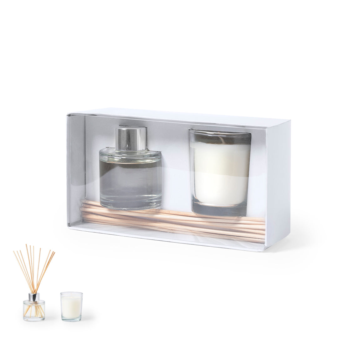 Set Aromático Hanks com Difusor e Vela