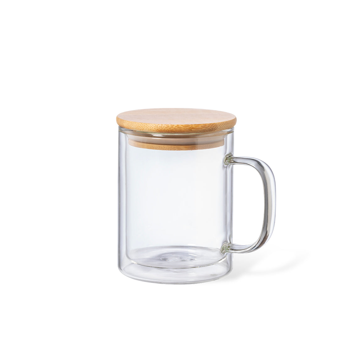 Caneca Térmica Laik em Vidro Borosilicato 370ml