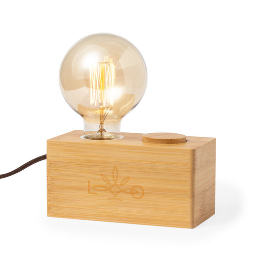 Lâmpada Vintage em Bambu com Luz Regulável