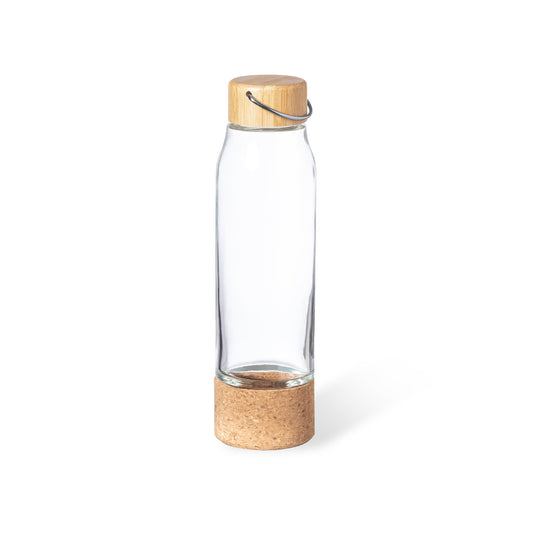 Bidão Nature em Vidro 470 ml com Tampa de Bambu