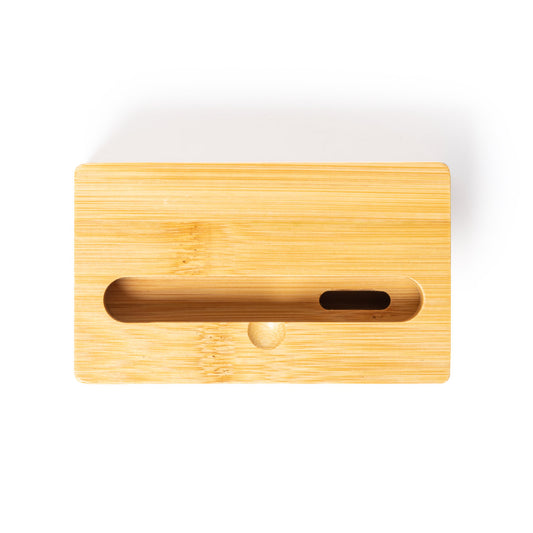 Suporte Smartphone em Bambu com Amplificador de Som