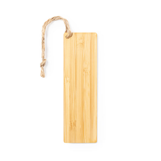 Marca Páginas Ecológico de Bambu com Cordão de Juta