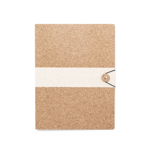 Carpeta Nature com Exterior em Cortiça e Fecho Elástico