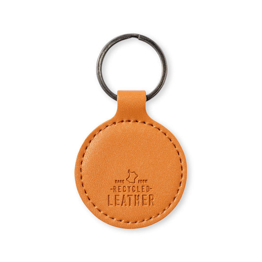 Chaveiro Nature em Couro Reciclado, Design Circular