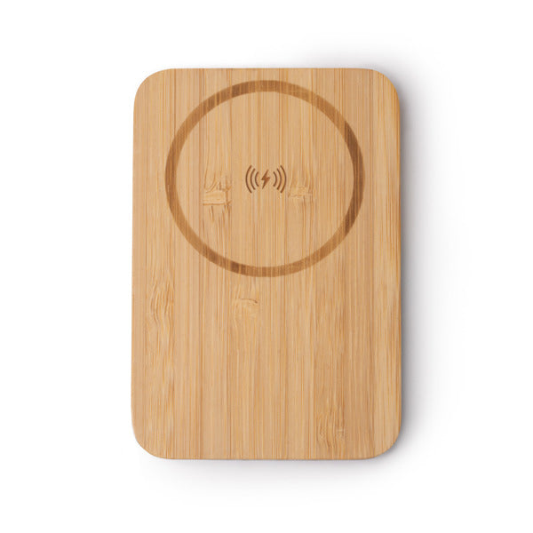 Powerbank em Bambu 10000mAh com Luz LED