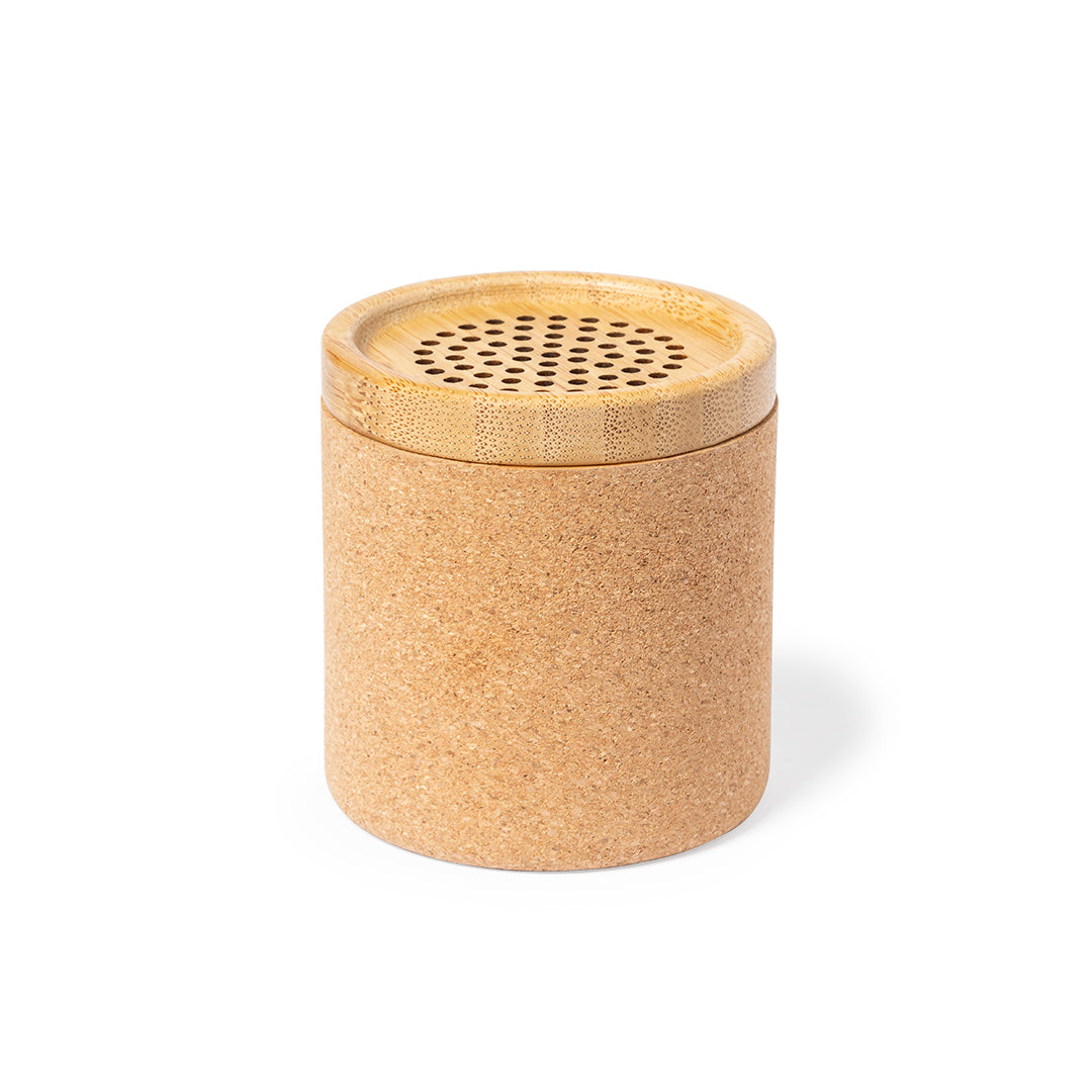 Altifalante Bluetooth Compacto em Cortiça e Bambu