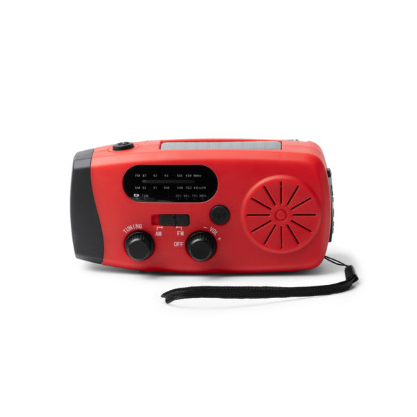 Rádio Portátil Bluetooth com Painel Solar e Carregamento Solar