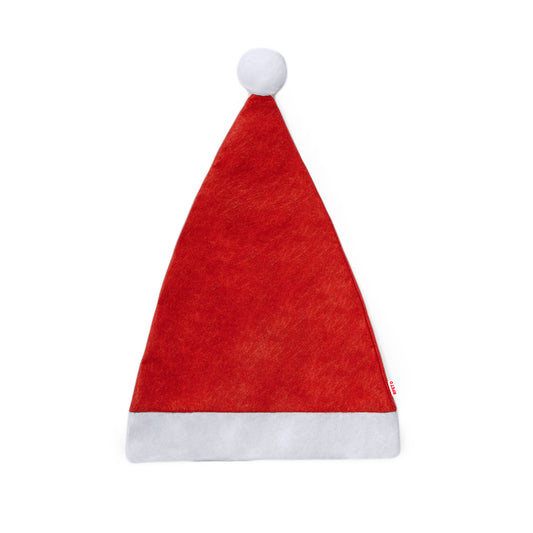 Gorro de Pai Natal Sustentável com Pom Pom Branco
