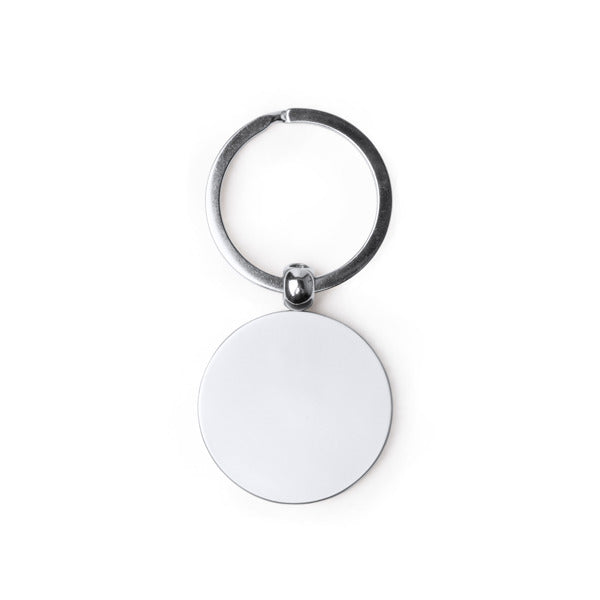Chaveiro Metálico com Placa de Aço Inoxidável