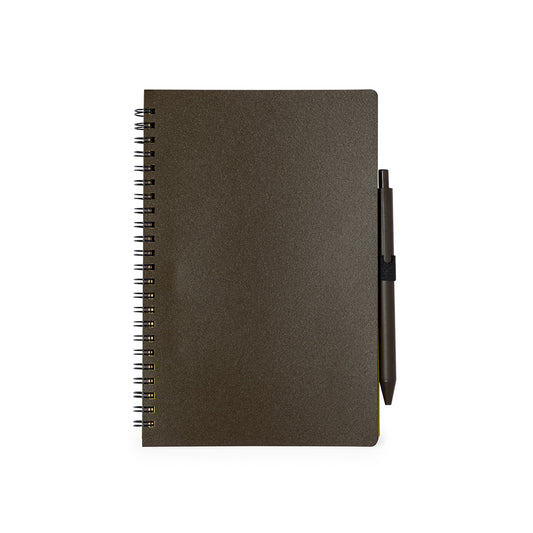 Conjunto Ecológico de Caderno e Caneta em Fibra de Café