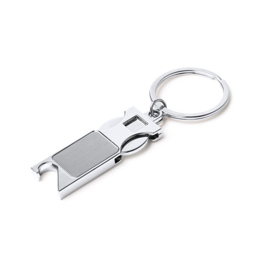 Chaveiro de Metal LIBOK com Moeda Removível