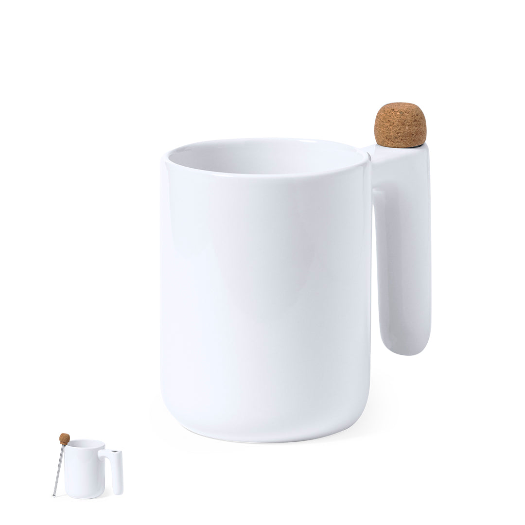 Caneca Beverly 500ml com Agitador Extensível