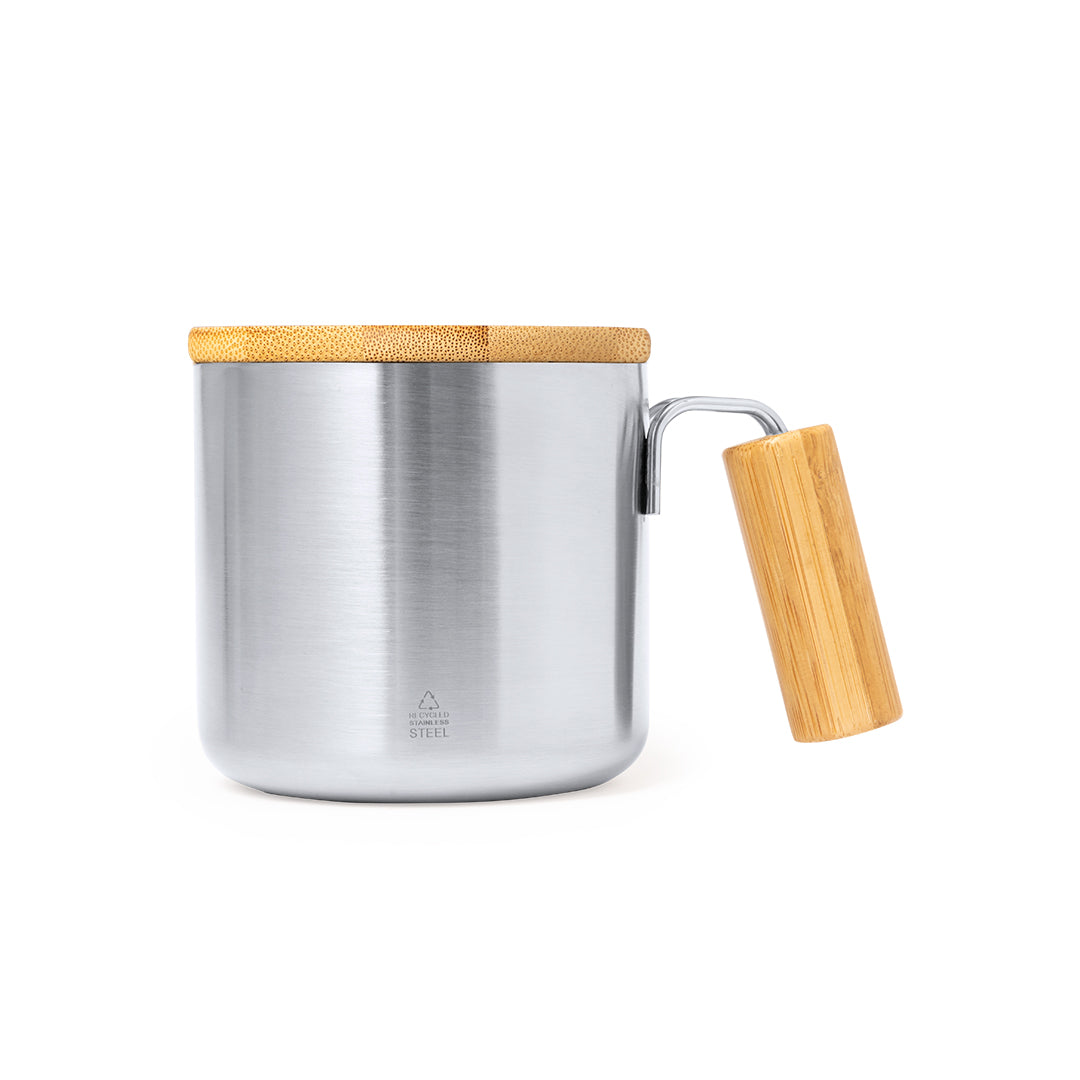 Claire - Caneca Térmica em Aço Inoxidável Reciclado 330ml