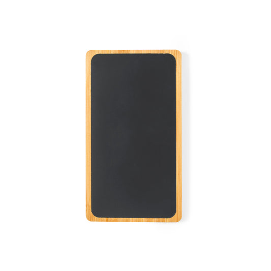 Power Bank Koby 5000mAh em Bambu e Preto Elegante