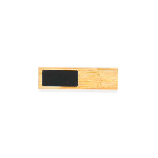 Memória USB 16GB em Bambu com Iluminação Elegante
