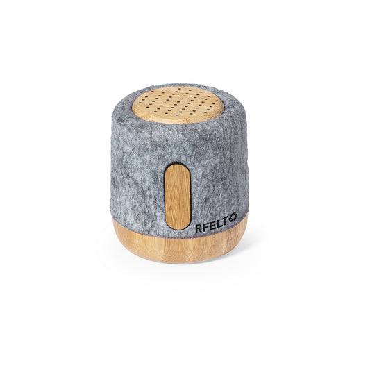 Altifalante Bluetooth Ecológico com Bambu e Fieltro RPET