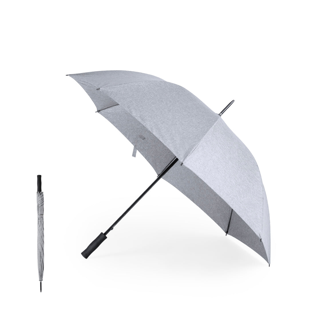 Guarda-chuva automático cinza jaspeado 130cm