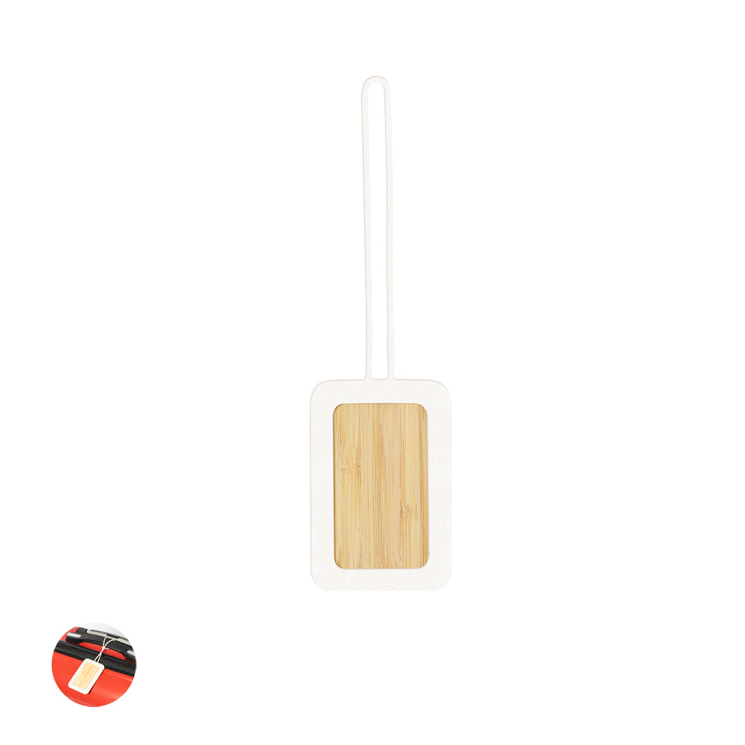 Identificador para Maletas em Bambu e Silicone