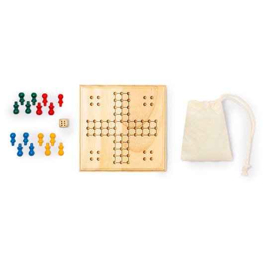 Jogo de Parchis em Madeira Thumper para 2-4 Jogadores