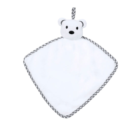 Doudou Turam com Design de Ursinho Branco