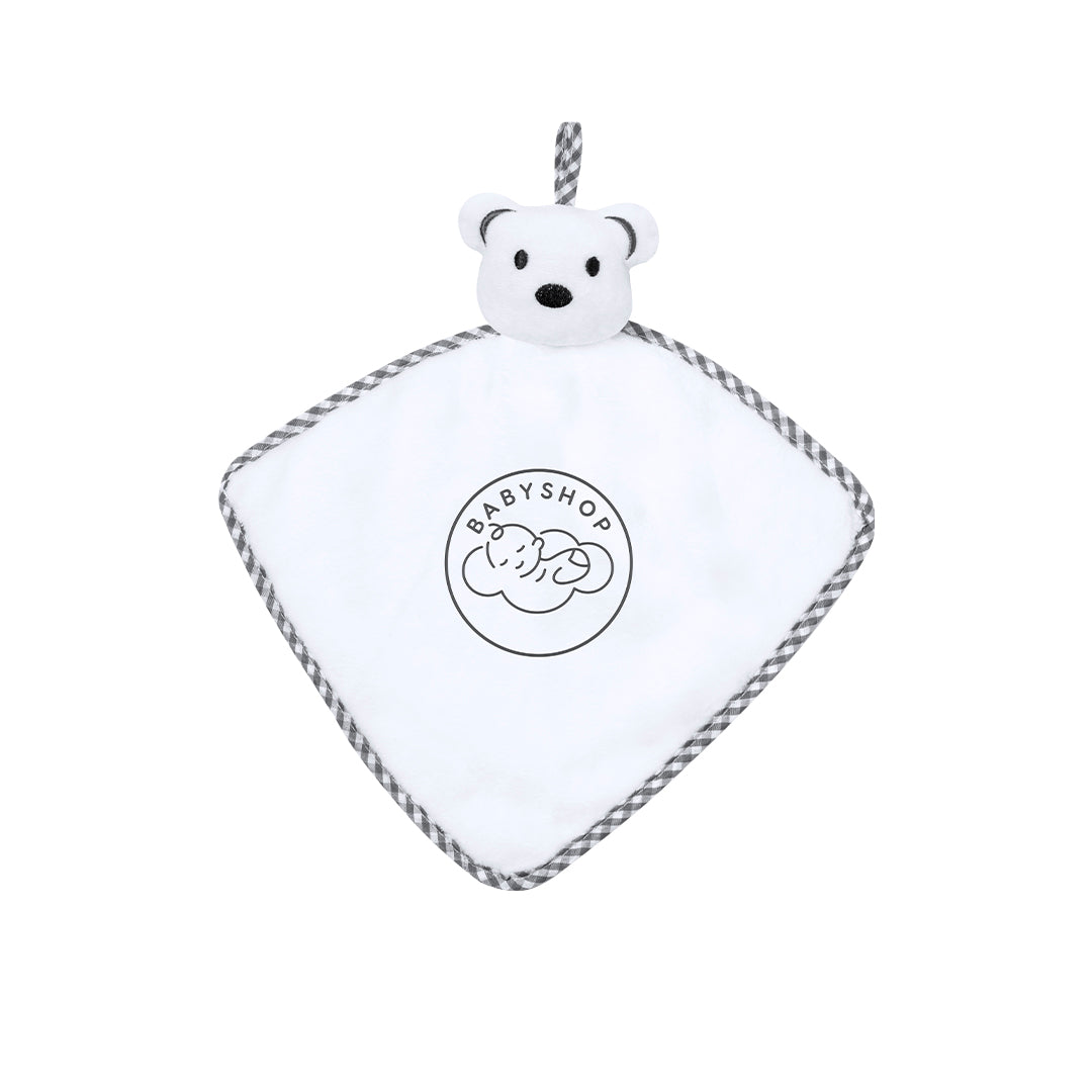 Doudou Turam com Design de Ursinho Branco